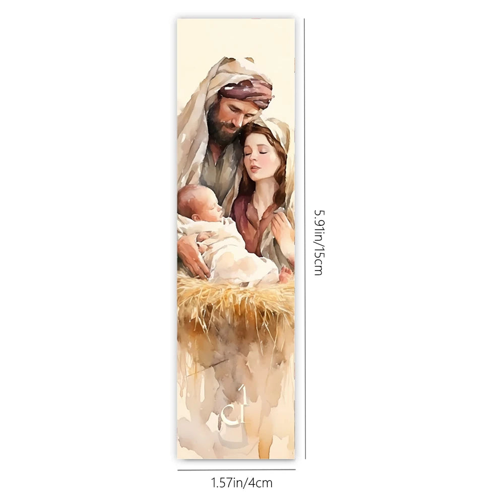 Jesus Christian Bookmarks – Set of 32 Inspirational Bible Bookmarks for Faith, Study & Christian Gifts